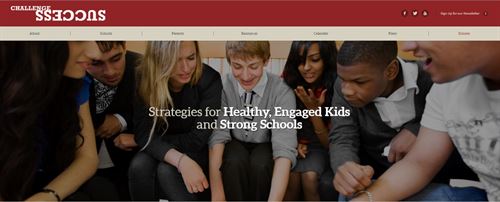 A group of students smiling in a circle. Strategies for Healthy, Engaged Kids, and Strong Schools